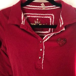 ❤️Twisted Heart Bedazzled Heart❤️